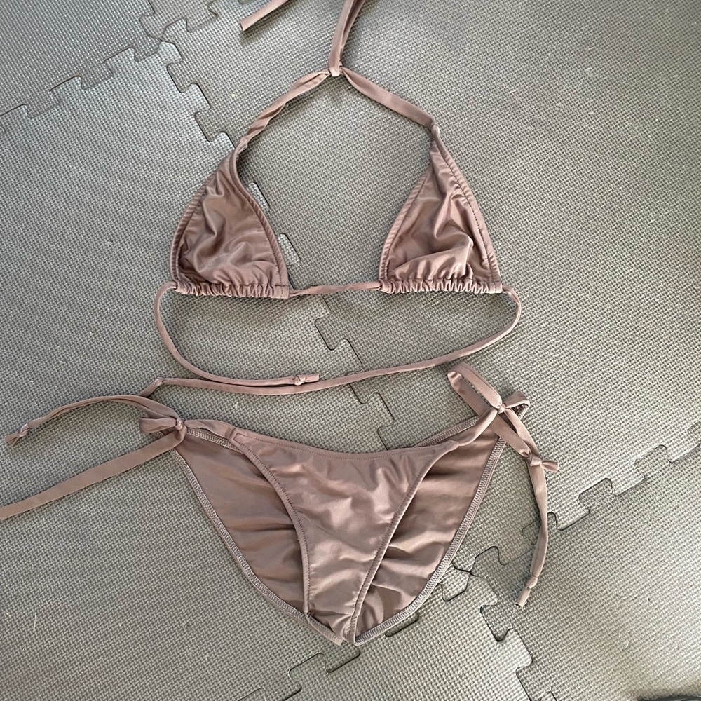 Brown bikini set, S